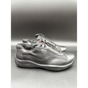 Prada America's Cup Sneaker Original Black Size 7.5 US. No Insoles!